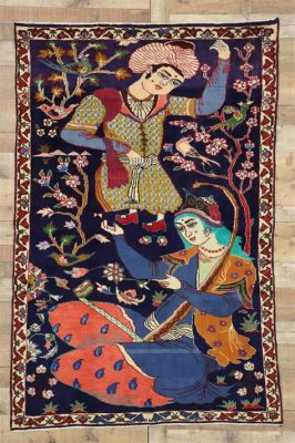  Underneath the Moonlight: A Persian Tapestry of Shadows and Light